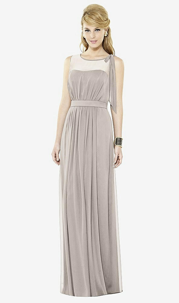 Front View - Taupe After Six Bridesmaid Dress 6714