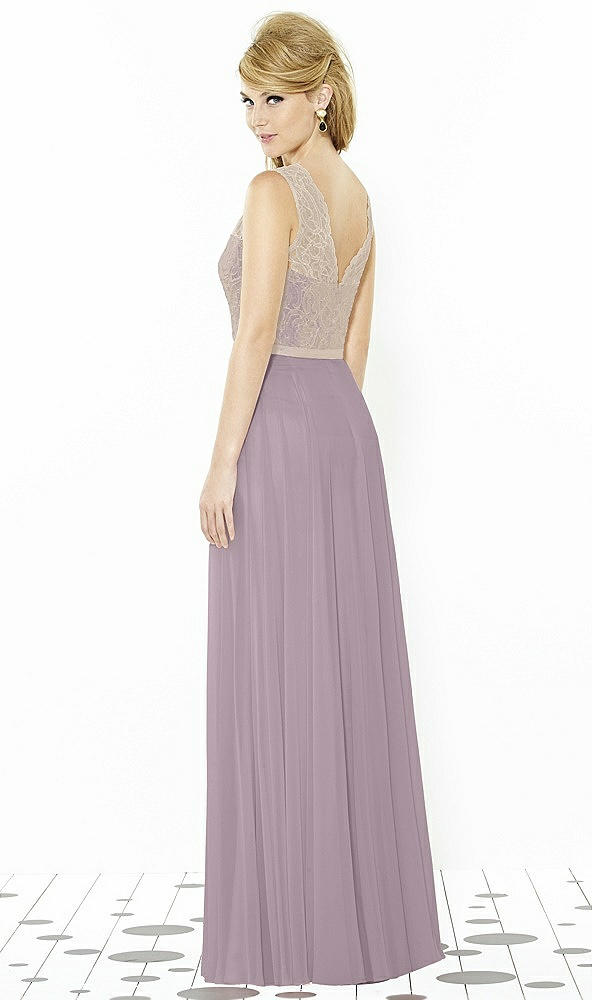 Back View - Lilac Dusk & Cameo After Six Bridesmaid Dress 6715