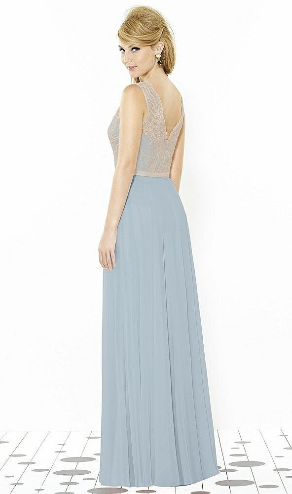 Back View - Mist & Cameo After Six Bridesmaid Dress 6715