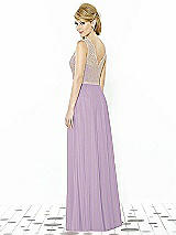 Rear View Thumbnail - Pale Purple & Cameo After Six Bridesmaid Dress 6715