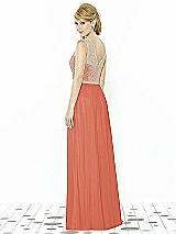 Rear View Thumbnail - Terracotta Copper & Cameo After Six Bridesmaid Dress 6715