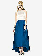 Front View Thumbnail - Cerulean & Ivory After Six Bridesmaid Dress 6718