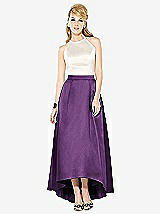 Front View Thumbnail - African Violet & Ivory After Six Bridesmaid Dress 6718