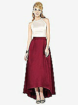 Front View Thumbnail - Burgundy & Ivory After Six Bridesmaid Dress 6718