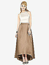 Front View Thumbnail - Cappuccino & Ivory After Six Bridesmaid Dress 6718