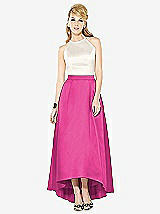 Front View Thumbnail - Fuchsia & Ivory After Six Bridesmaid Dress 6718
