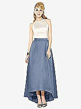 Front View Thumbnail - Larkspur Blue & Ivory After Six Bridesmaid Dress 6718