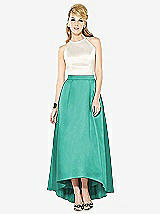 Front View Thumbnail - Pantone Turquoise & Ivory After Six Bridesmaid Dress 6718