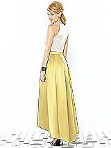 Rear View Thumbnail - Sunflower & Ivory After Six Bridesmaid Dress 6718