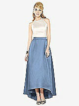Front View Thumbnail - Windsor Blue & Ivory After Six Bridesmaid Dress 6718