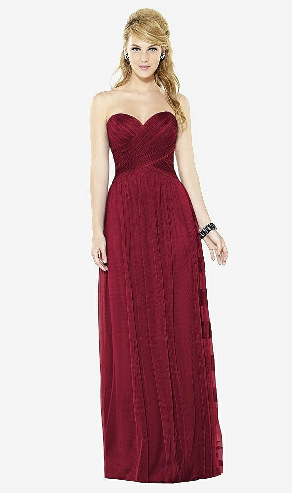 Front View - Burgundy After Six Bridesmaids Style 6723