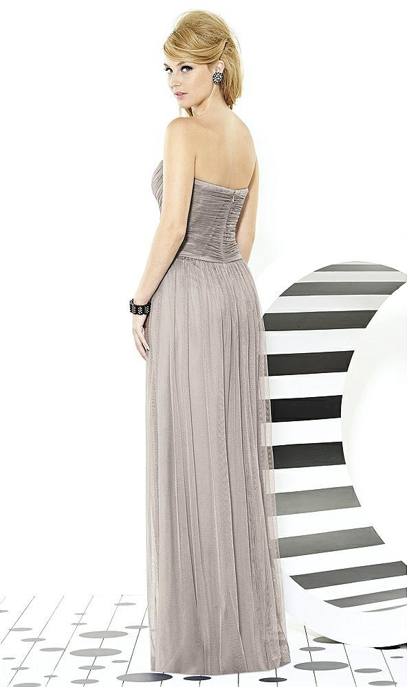 Back View - Taupe After Six Bridesmaids Style 6723