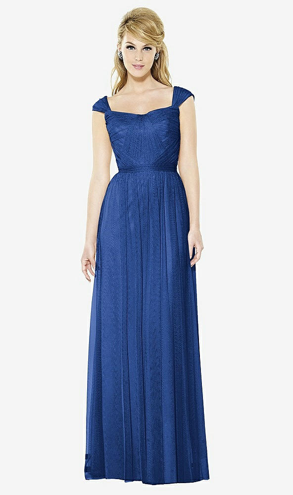 Front View - Classic Blue After Six Bridesmaids Style 6724