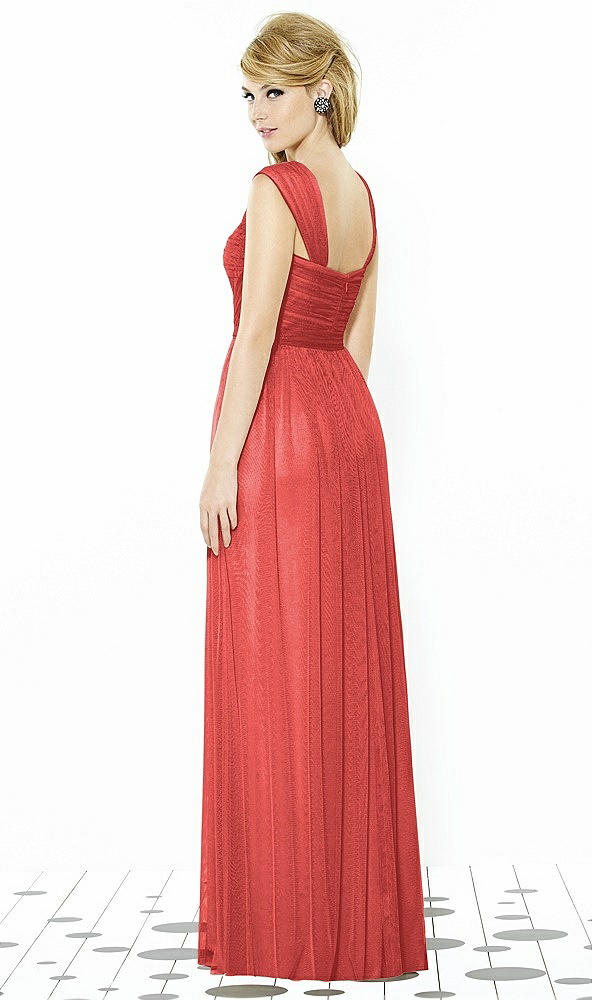 Back View - Perfect Coral After Six Bridesmaids Style 6724
