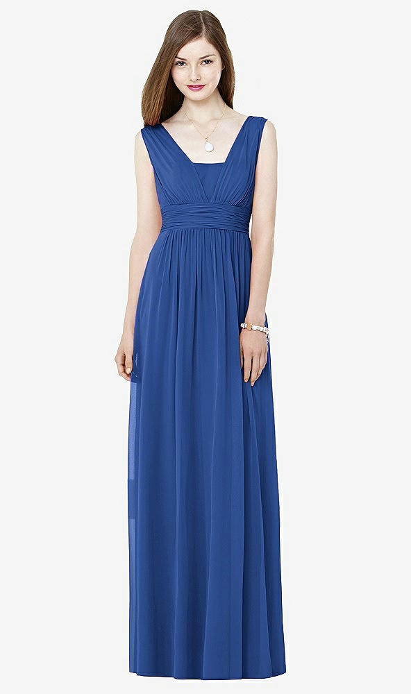 Front View - Classic Blue Social Bridesmaids Style 8148