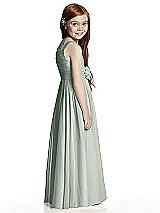 Rear View Thumbnail - Willow Green Flower Girl Style FL4045