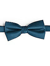 Side View Thumbnail - Atlantic Blue Classic Yarn-Dyed Bow Ties by After Six
