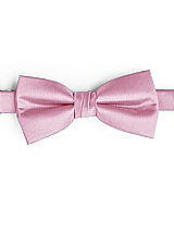 Side View Thumbnail - Powder Pink Classic Yarn-Dyed Bow Ties by After Six