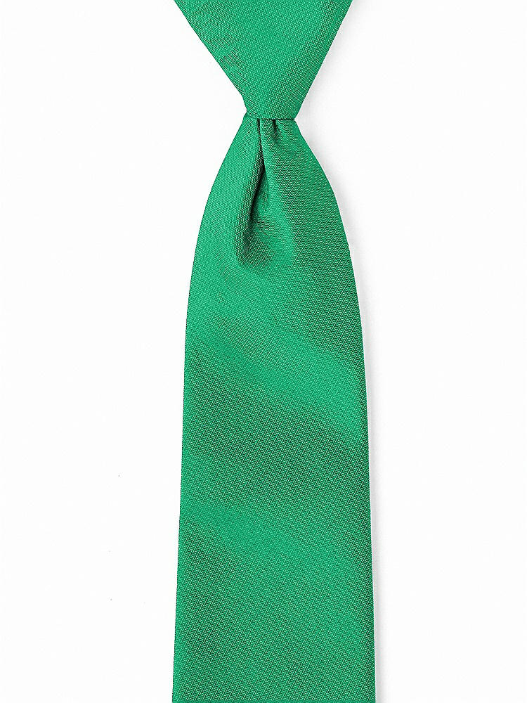 Front View - Pantone Emerald Classic Yarn-Dyed Pre-Knotted Neckties by After Six