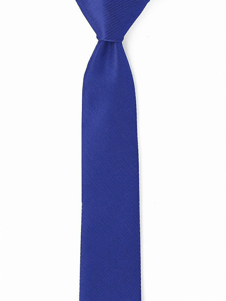 Front View - Cobalt Blue Yarn-Dyed Narrow Ties by After Six