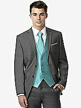 Front View Thumbnail - Spa Classic Yarn-Dyed Tuxedo Vest by After Six