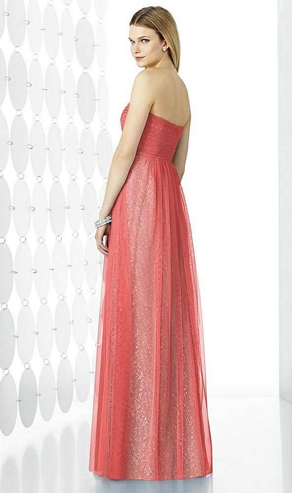 Back View - Perfect Coral & Oyster After Six Bridesmaids Style 6725