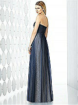 Rear View Thumbnail - Midnight Navy & Oyster After Six Bridesmaids Style 6725