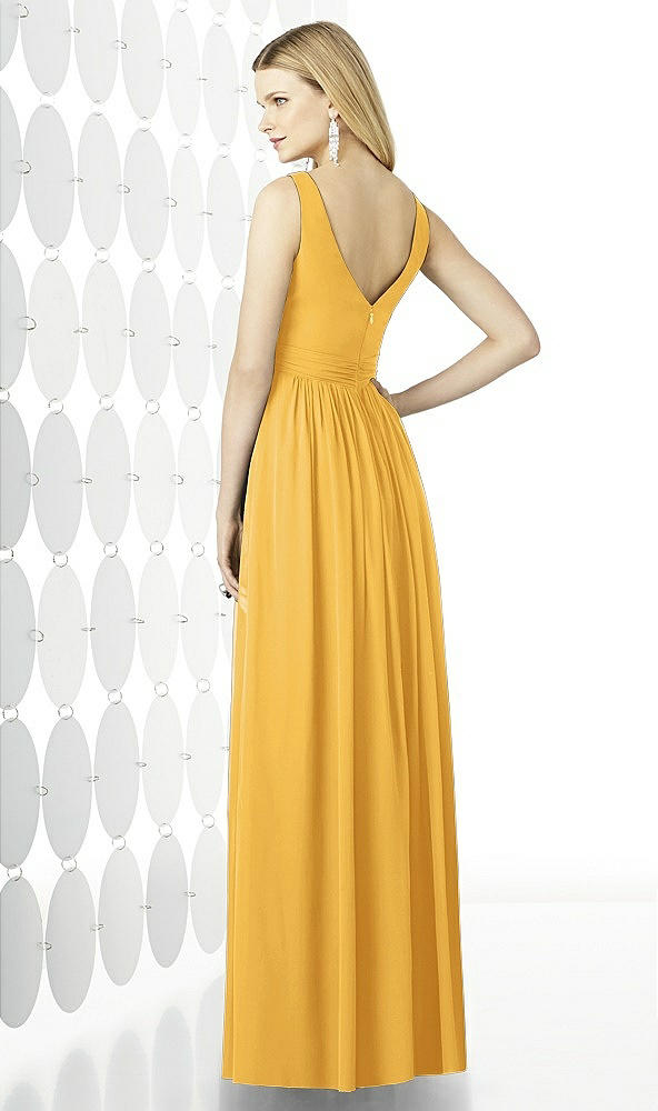 Back View - NYC Yellow After Six Bridesmaid Dress 6727
