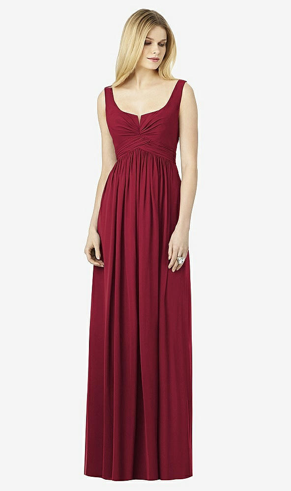 Front View - Burgundy After Six Bridesmaid Dress 6727