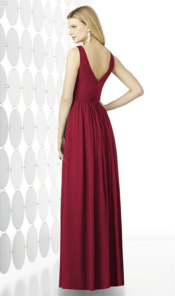 Back View - Burgundy After Six Bridesmaid Dress 6727
