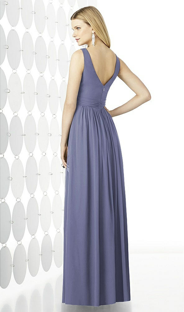 Back View - French Blue After Six Bridesmaid Dress 6727