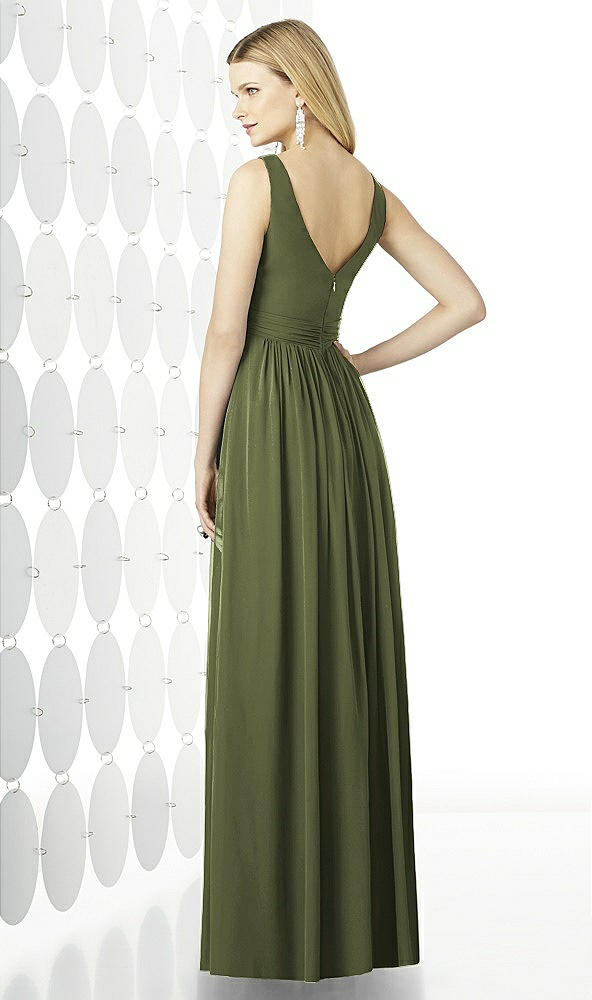 Back View - Olive Green After Six Bridesmaid Dress 6727