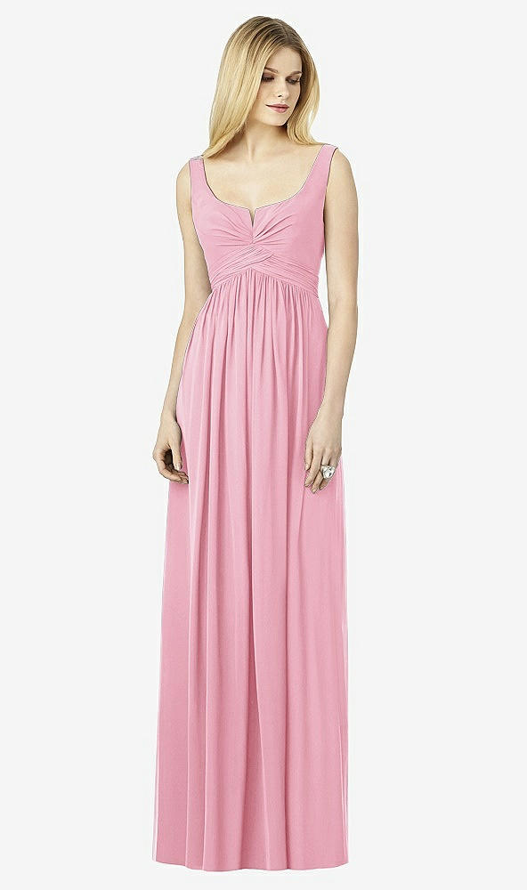 Front View - Peony Pink After Six Bridesmaid Dress 6727