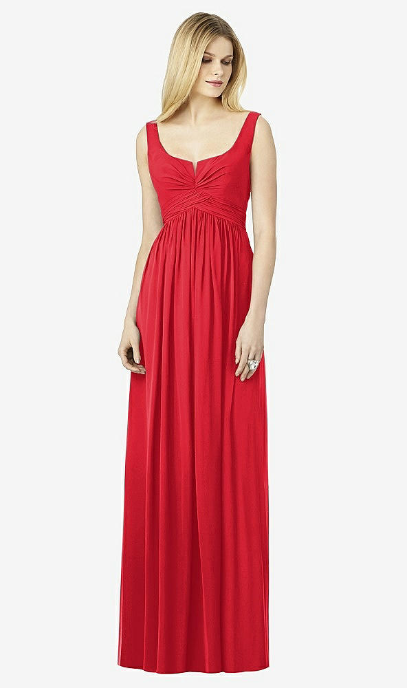 Front View - Parisian Red After Six Bridesmaid Dress 6727