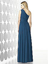 Rear View Thumbnail - Dusk Blue After Six Bridesmaid Dress 6728