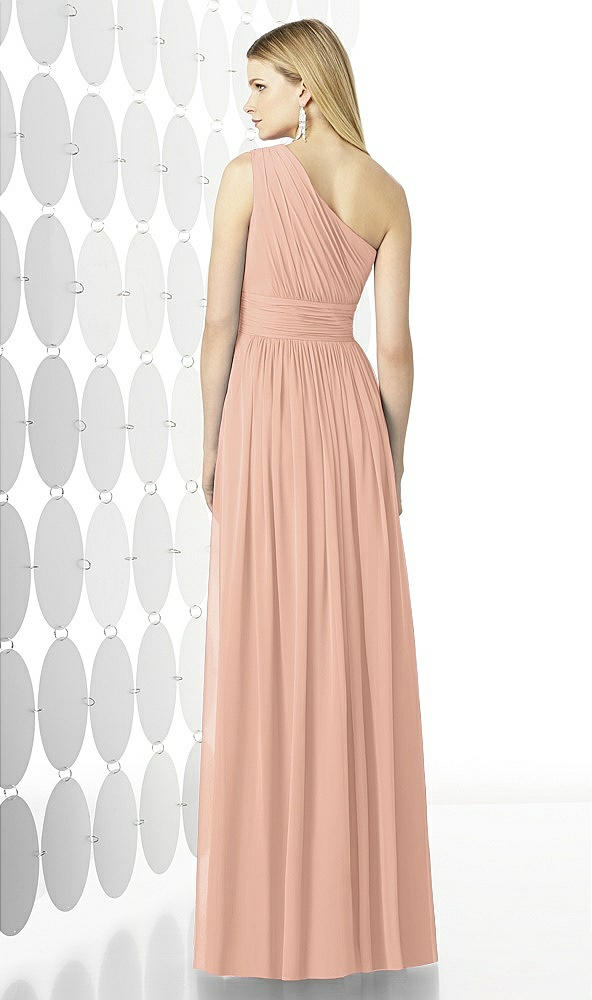 Back View - Pale Peach After Six Bridesmaid Dress 6728