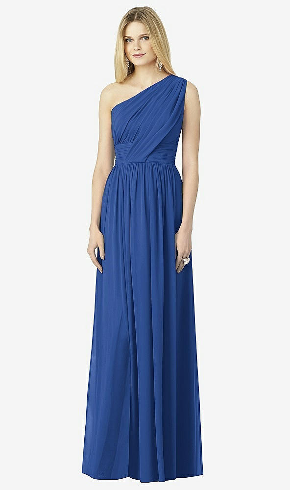 Front View - Classic Blue After Six Bridesmaid Dress 6728