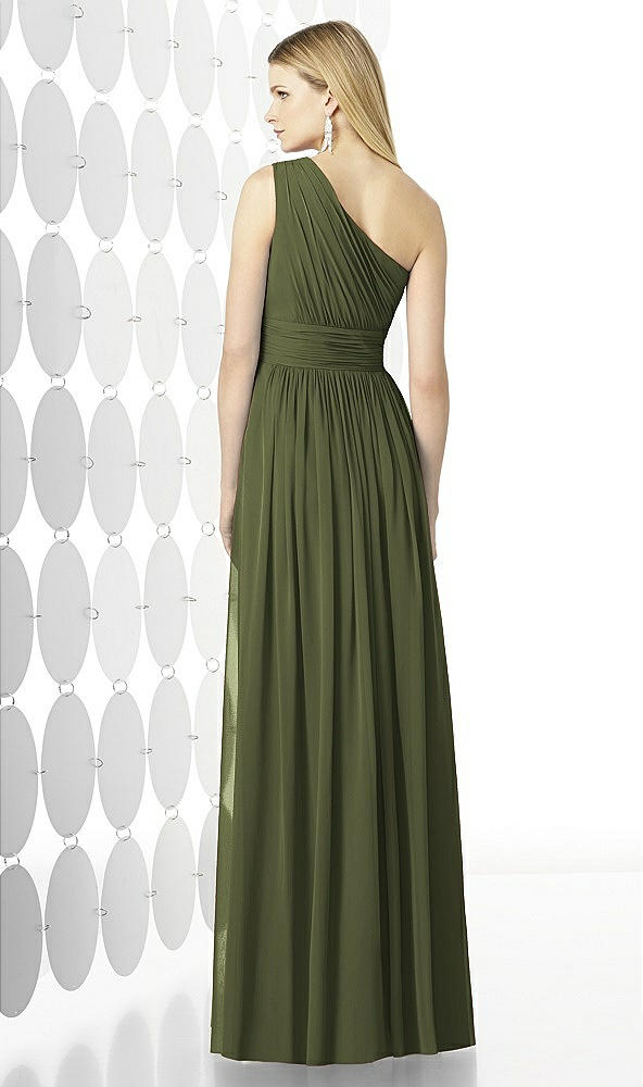 Back View - Olive Green After Six Bridesmaid Dress 6728