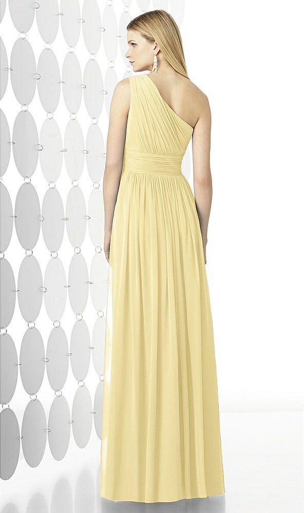 Back View - Pale Yellow After Six Bridesmaid Dress 6728
