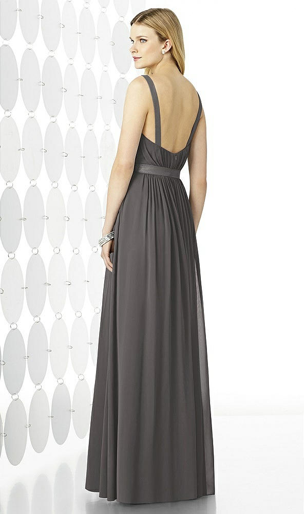 Back View - Caviar Gray After Six Bridesmaids Style 6729