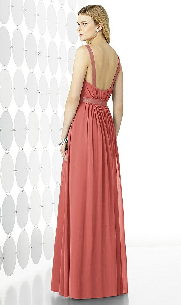 Back View - Coral Pink After Six Bridesmaids Style 6729