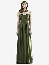 Front View Thumbnail - Olive Green Dessy Collection Style 2942