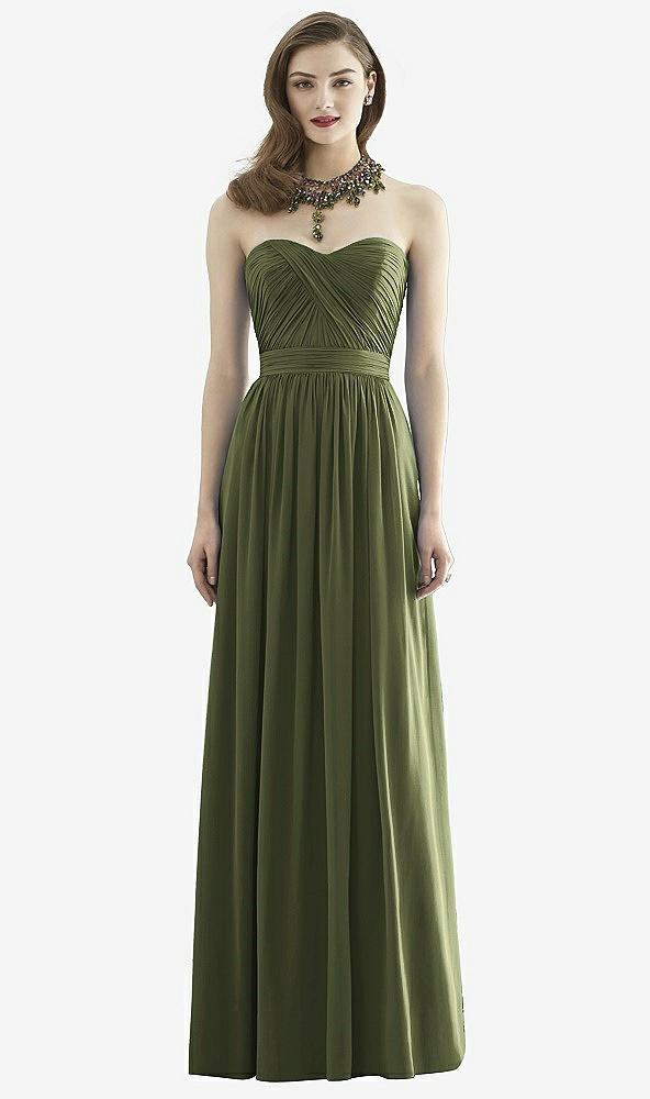 Front View - Olive Green Dessy Collection Style 2942