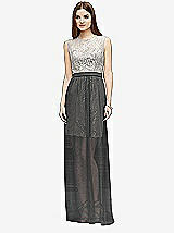 Front View Thumbnail - Charcoal Gray & Oyster Lela Rose Bridesmaid Style LR223