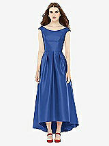 Front View Thumbnail - Classic Blue Alfred Sung Bridesmaid Dress D722