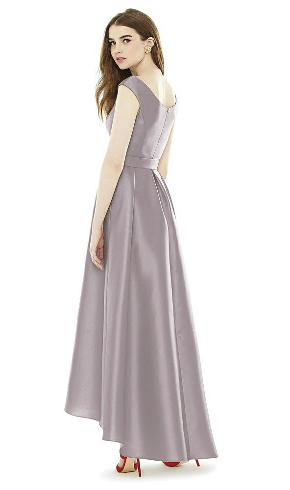 Back View - Cashmere Gray Alfred Sung Bridesmaid Dress D722