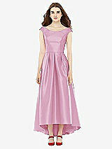 Front View Thumbnail - Powder Pink Alfred Sung Bridesmaid Dress D722