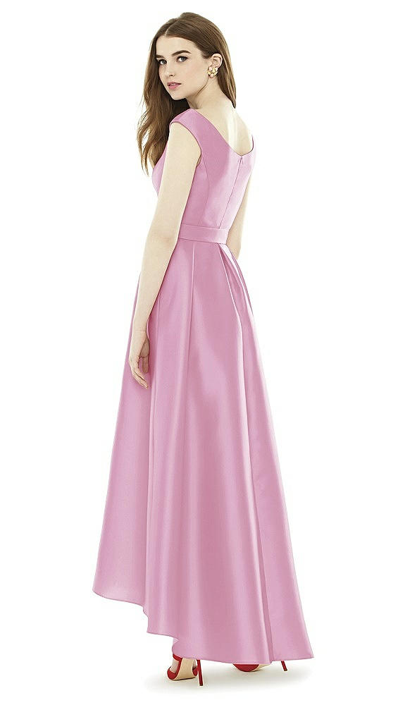 Back View - Powder Pink Alfred Sung Bridesmaid Dress D722