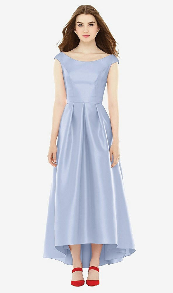 Front View - Sky Blue Alfred Sung Bridesmaid Dress D722