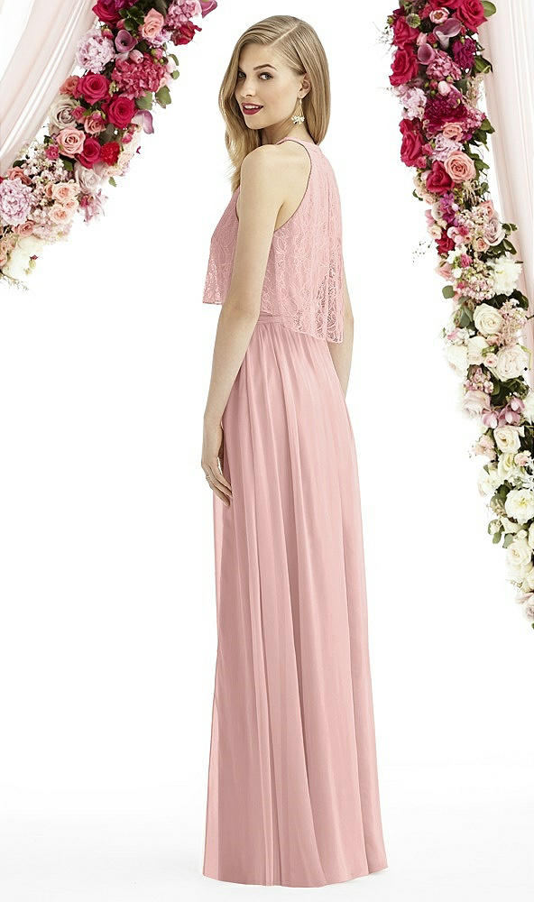Back View - Rose - PANTONE Rose Quartz After Six Bridesmaid Dress 6733